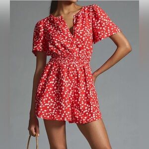 Anthropologie Women’s The Somerset Romper: Linen Edition / Size S / Brand NWT